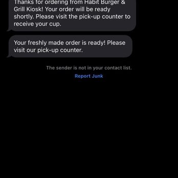 Habit Burger & Grill - confirmation texts - Salad Near Me - Campbell, California Habit Burger & Grill - confirmation texts - Salad Near Me - Campbell, California