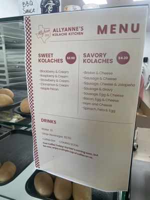 Menu photo 3 AllyAnne’s Kolache Kitchen Magnolia, TX