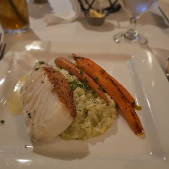 Restaurant506 - Sea Bass, half portion (I split it with my Mother) - New American Near Me - Arlington, Texas