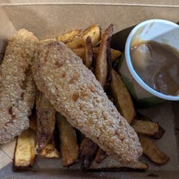 It's like they just opened a box of Jane's frozen chicken tenders.