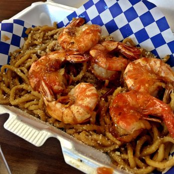 Blue Saigon - Garlic Noodles with Honey Tiger Shrimp - Asian Fusion Near Me - Pittsburg, California Blue Saigon - Garlic Noodles with Honey Tiger Shrimp - Asian Fusion Near Me - Pittsburg, California