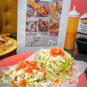 Mega Mercado - Pollo and Barbacoa Tostadas - Mexican Near Me - Lakeland, Florida Mega Mercado - Pollo and Barbacoa Tostadas - Mexican Near Me - Lakeland, Florida