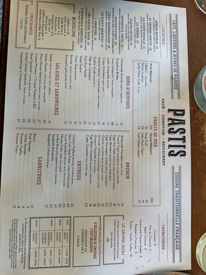 Menu photo 6 Pastis Miami Miami, FL