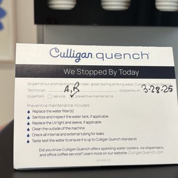 Culligan Water Conditioning - A record of service requests. Posted with review 10/06/25 - Plumbing Near Me - New York, New York Culligan Water Conditioning - A record of service requests. Posted with review 10/06/25 - Plumbing Near Me - New York, New York