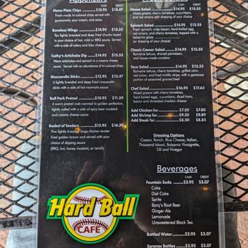 Hardball Cafe - Menu 7/7/2024 - Cafes Near Me - Cooperstown, New York