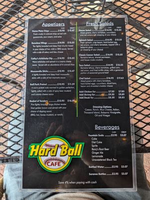 Menu photo 2 Hardball Cafe Cooperstown, NY