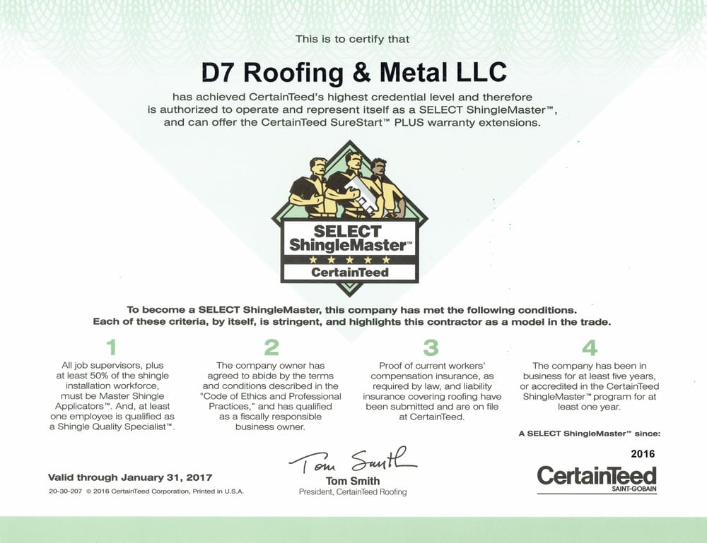 Slide of D7 Roofing & Metal