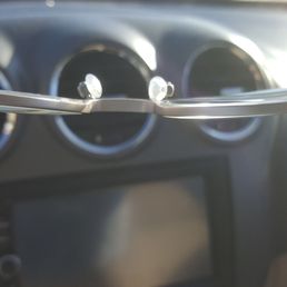 The twisted frame I received from Success Vision Express.