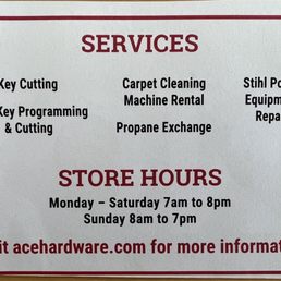 Services they're offering besides the hardware supplies Services they're offering besides the hardware supplies