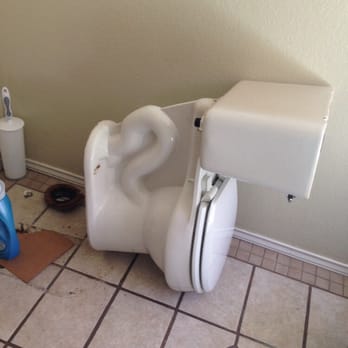 ARS / Rescue Rooter - They came on Monday, left our toilet like this and never returned. - Plumbing Near Me - Austin, Texas