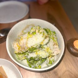 Brodeto - Little Gem Hearts: ramp caesar, crispy sourdough, pecorino tartufo