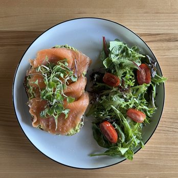 Family Coffee & Bakery - Smoked salmon toast with salad on the side - Coffee & Tea Near Me - Vancouver, Washington Family Coffee & Bakery - Smoked salmon toast with salad on the side - Coffee & Tea Near Me - Vancouver, Washington