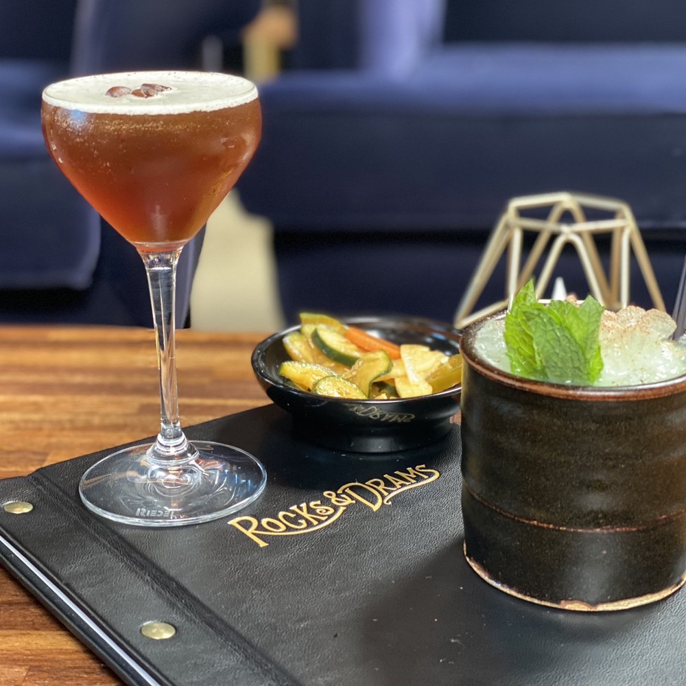 Rocks & Drams - Espresso Martini and Grasshopper - Cocktail Bars Near Me - Ventura, California Rocks & Drams - Espresso Martini and Grasshopper - Cocktail Bars Near Me - Ventura, California