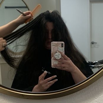 Salon Meraki - My hair before it was all cut off. - Hair Salons Near Me - Fullerton, California