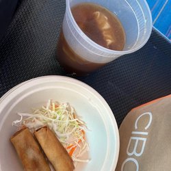 Cibo Express Gourmet Foods - Wonton Soup & Vegetable Spring Rolls