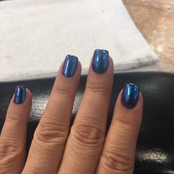 Millennium Nails & Spa - AMAZING holographic nail color!!! - Nail Salons Near Me - Riverside, California