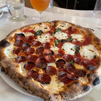 Bettina - Half Pepperoni, Half Margherita! - Pizza Near Me - Santa Barbara, California Bettina - Half Pepperoni, Half Margherita! - Pizza Near Me - Santa Barbara, California
