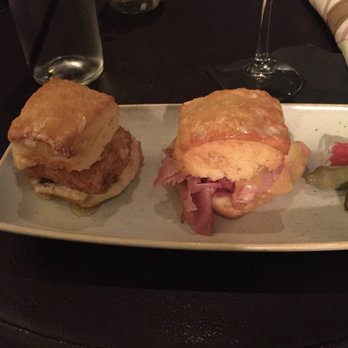 Yardbird - Preacher ham biscuit and fried chicken biscuit - perfect lunch! - Southern Near Me - Las Vegas, Nevada