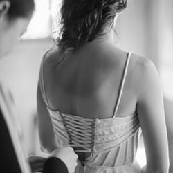 Jill Andrews Gowns - Jill added this incredible corset back to my dress.