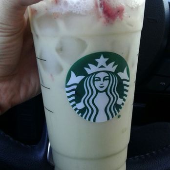 Starbucks - Strawberry Acai refresher with coconut milk & matcha on the rocks =) - Coffee & Tea Near Me - Santa Clara, California