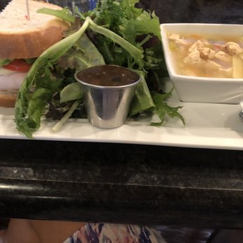 Piazza Del Pane - Their lunch special-turkey avocado sandwich, salad and chicken noodle soup - Italian Near Me - Fresno, California Piazza Del Pane - Their lunch special-turkey avocado sandwich, salad and chicken noodle soup - Italian Near Me - Fresno, California