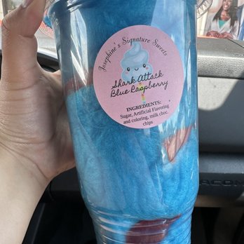 Josephines Signature Sweets - Shark attack flavored cotton candy - Bakeries Near Me - Billings, Montana
