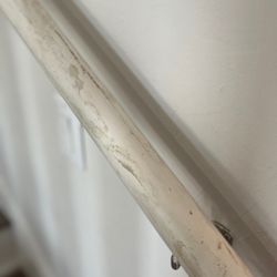 Sun Palace Vacations - Stair railing in the house...over an hour of cleaning to disinfected, and it was still caked with black grime.