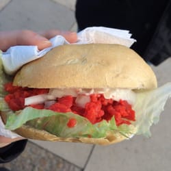 Goldfisch Schilkseer Fischbrötchen - Fischbrötchen mit Räucherlachs für 2,40€ - sehr sehr lecker