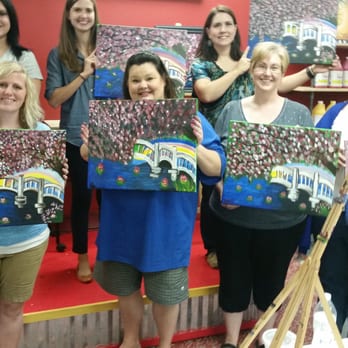 Painting with a Twist - Rainbow Bridge class - Art Classes Near Me - Lexington, Kentucky