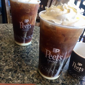 Peet's Coffee - Black tie iced coffee with coconut milk instead, add whip cream-YUM - Coffee & Tea Near Me - Sunnyvale, California