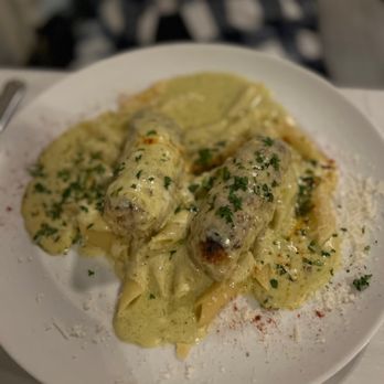Gios Italian Kitchen - a plate of pasta with meatballs - Italian Near Me - Pawleys Island, South Carolina