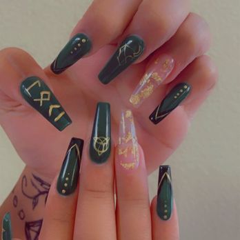 Bluerock Nails & Spa - Loki theme nails! {marvel} - Nail Salons Near Me - Antioch, California