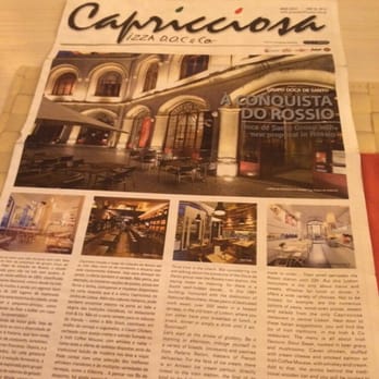 Capricciosa Rossio - O menu é uma espécie de jornal! - Italian Near Me - Lisbon, 11