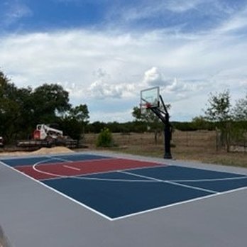 RDZ Concrete - Pickleball/Basketball 1/2 Court. Driftwood, Texas - Masonry/Concrete Near Me