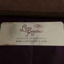 Luxe Paperie Couture Stationery - Close up of sticker