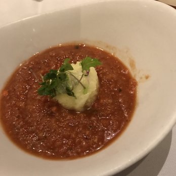 Hukilau Lanai - Gazpacho with watermelon - Seafood Near Me - Kapaa, Hawaii Hukilau Lanai - Gazpacho with watermelon - Seafood Near Me - Kapaa, Hawaii