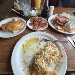 Only thing good was the toast and eggs Only thing good was the toast and eggs