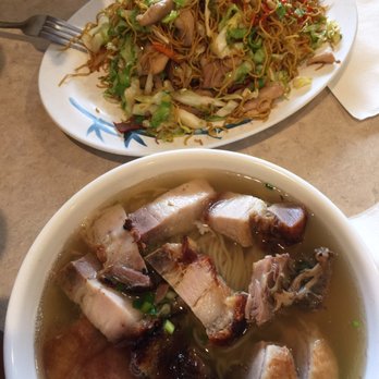 1 Plus 1 Cafe - Hubby had the Special Chow Mein and I had the Duck & Roast Pork Mein Soup. So ono & generous portions w/ good prices. - Vietnamese Near Me - Hilo, Hawaii