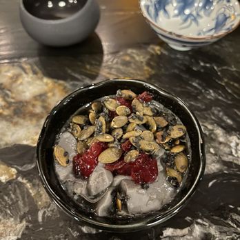 Ram & Rooster - Black Soybean Pudding - black sesame, cranberry, pumpkin seed - New American Near Me - Metuchen, New Jersey