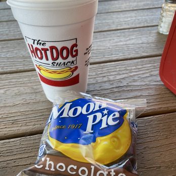 The Hotdog Shack - Cheerwine Slushie and a Moon Pie. - American Near Me - Granite Quarry, North Carolina The Hotdog Shack - Cheerwine Slushie and a Moon Pie. - American Near Me - Granite Quarry, North Carolina