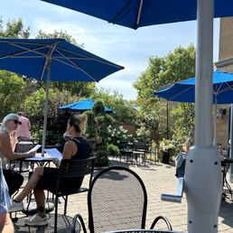 Lovely restaurant patio. Lovely restaurant patio.
