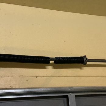 TBS Garage Door - Broken spring that Tom repaired - Garage Door Services Near Me TBS Garage Door - Broken spring that Tom repaired - Garage Door Services Near Me