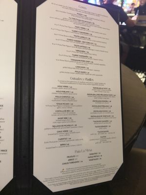 Menu photo 2 Javier's Las Vegas, NV