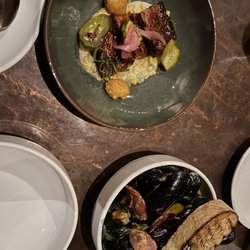Shango New Orleans Bistro / Wine Bar - Pan Seared Pork Belly & clams