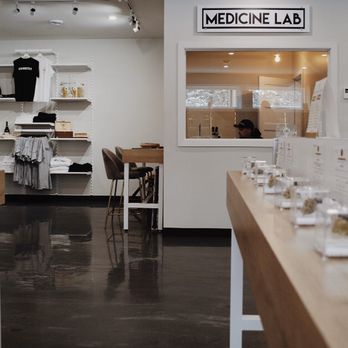 The Medicine Box - The inside of the Medicine Box with the Medicine testing Lab in background. - Cannabis Clinics Near Me - Oka, Quebec