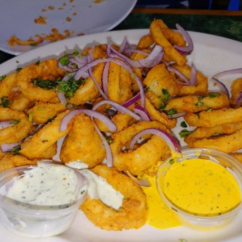 Mr. Fish - Fried calamari, fresh and not frozen! So so tender - Peruvian Near Me - Margate, Florida