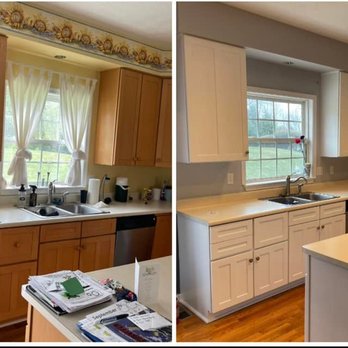 Brush A Professional Painting - Cabinet Before/After - Painters Near Me Brush A Professional Painting - Cabinet Before/After - Painters Near Me