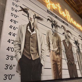 Rodeo Goat - Nice art by my table - Burgers Near Me - Dallas, Texas
