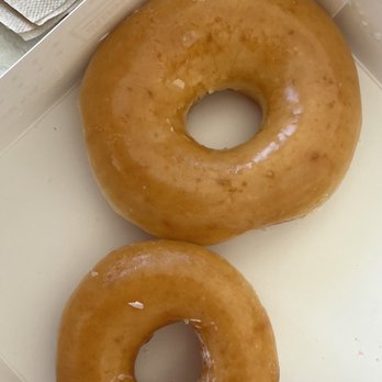 Krispy Kreme - Two sizes of glazed donuts - Donuts Near Me - Columbus, Georgia Krispy Kreme - Two sizes of glazed donuts - Donuts Near Me - Columbus, Georgia