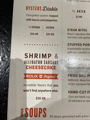 Menu photo 1 Roux 61 Seafood & Grill Natchez, MS
